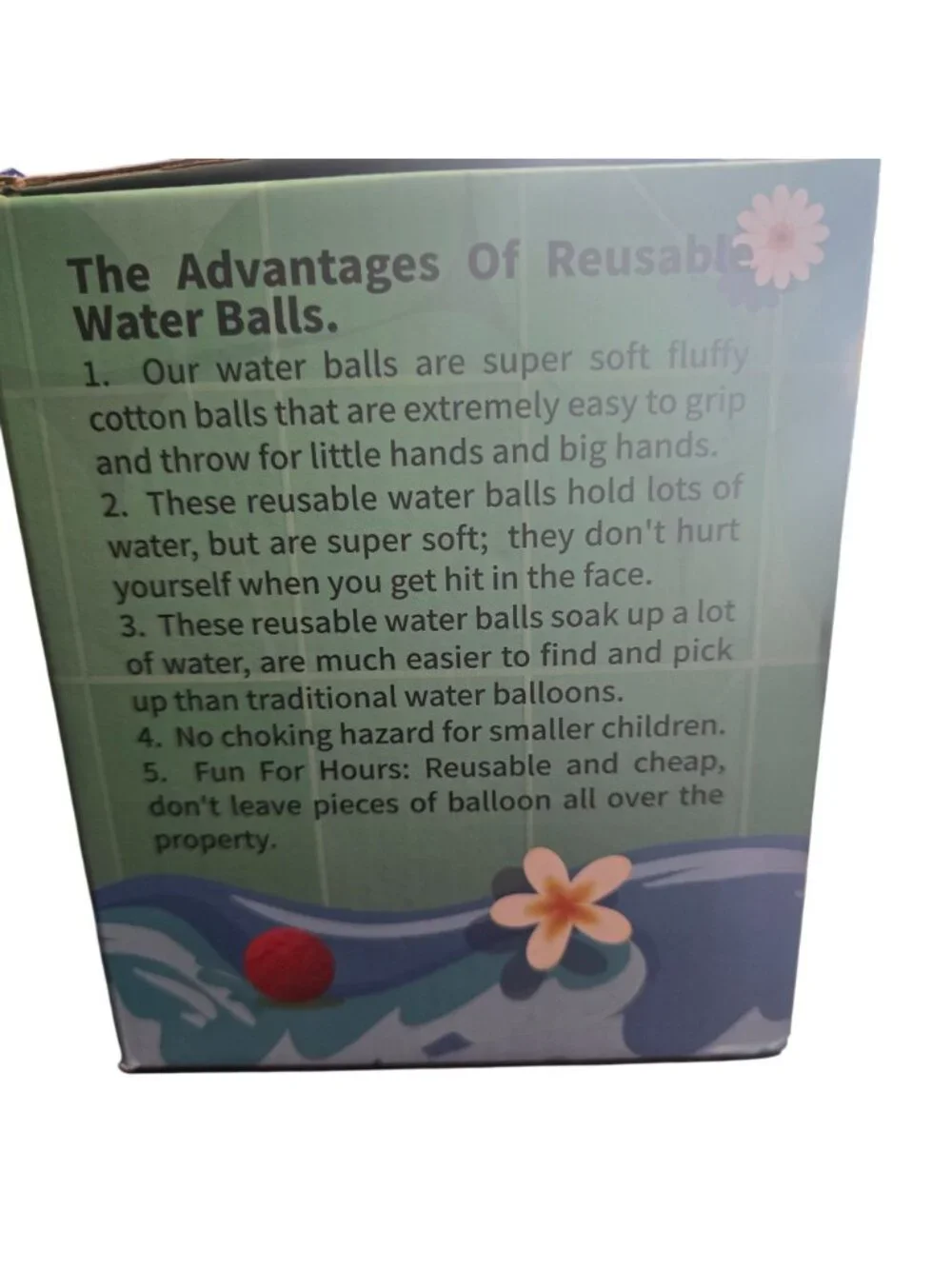 54 Pcs Reusable Water Balls For Kids & Adults Soft & Absorbent Great For Outdoor